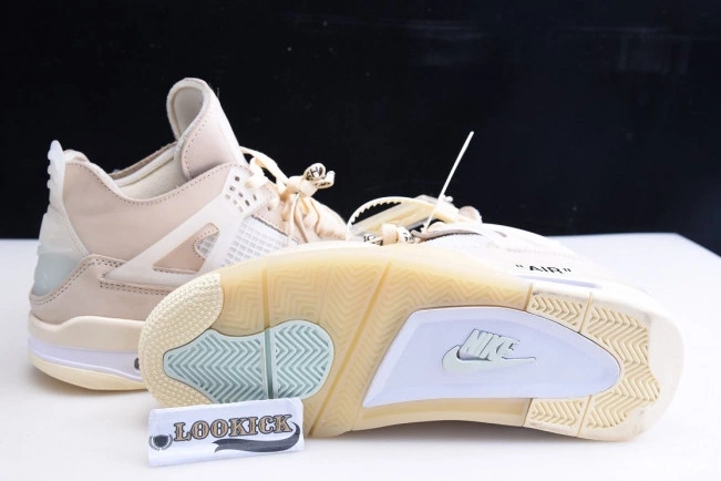 Bmlin Shoes x Off-White CV9388-100 4 Air Jordan Sail 0702